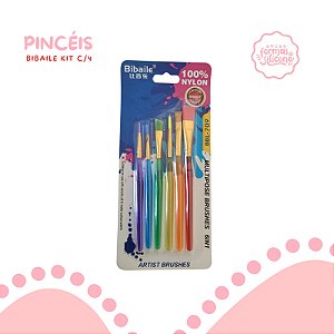 Pincéis Bibaile Kit c/ 4