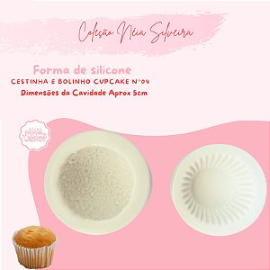 Molde de Silicone Cestinha e Bolinho Cupcake N4