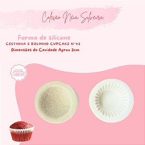 Molde de Silicone Cestinha e Bolinho Cupcake N2
