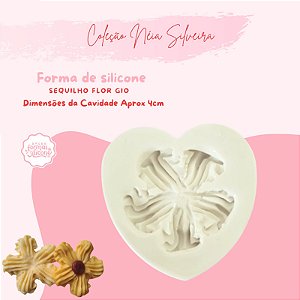 Molde de Silicone Sequilho Flor Gio