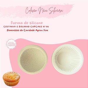 Molde de Silicone Cestinha e Bolinho Cupcake N6