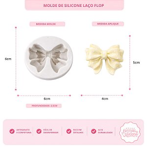 Molde de Silicone Laço Flop