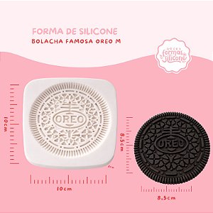 Molde de Silicone Bolacha Famosa Oreo M