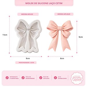 Molde de Silicone Laço Setim