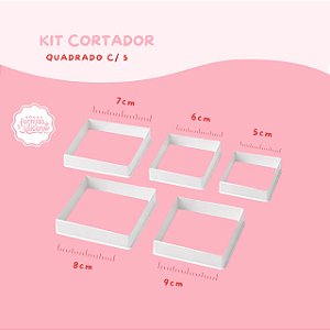 kit Cortador Quadrado com 5