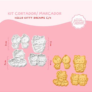 Kit Cortador / Marcador Hello Kitty Dreams c/ 4
