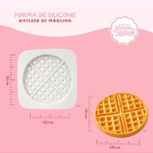 Molde de Silicone Wafller de Maquina