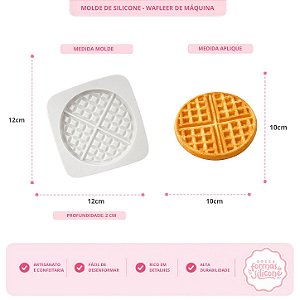 Molde de Silicone Wafller de Maquina