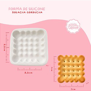 Molde de Silicone Bolacha Gorducha