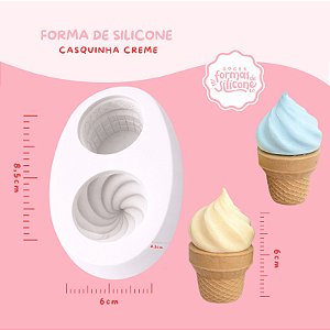 Molde de Silicone Casquinha Creme