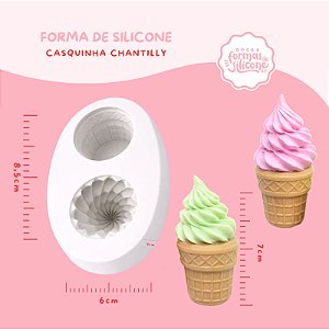 Molde de Silicone Casquinha de Chantilly