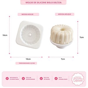Molde de Silicone Bolo Delicia