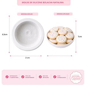 Molde de Silicone Bolacha Natalina