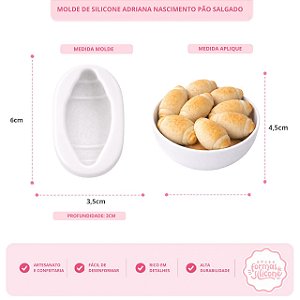 Molde de Silicone Pão Salgado