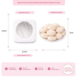 Molde de Silicone Broa de Coco