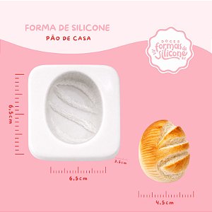 Molde de Silicone Pão de  Casa