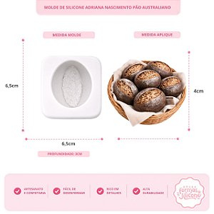 Molde de Silicone Pão Australiano
