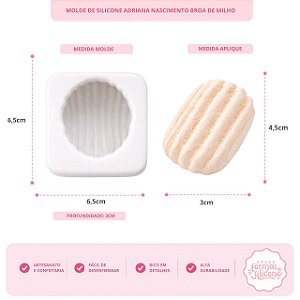 Molde de Silicone Broa de Milho