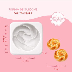 Molde de Silicone Pão Trançado