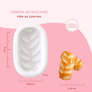 Molde de Silicone Pão de Centeio