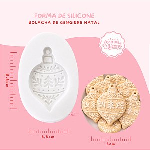 Molde de Silicone Bolacha de Gengibre Natal