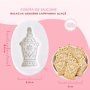 Molde Silicone Bolacha Gengibre Lamparina Glaçe