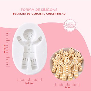 Molde de Silicone Bolacha de Gengibre Gingerbread
