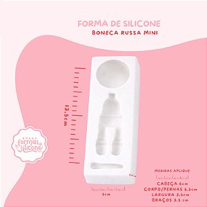 Molde de Silicone Boneca Russa Mini