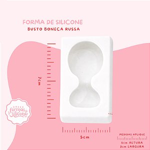 Molde de Silicone Busto Boneca Russa