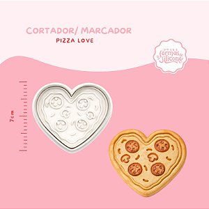Cortador / Marcador Pizza Love