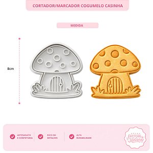 Cortador / Marcador Cogumelo Casinha