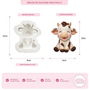 Molde de Silicone Vaca Polly