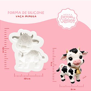Molde de Silicone Vaca Com Sino