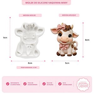 Molde de Silicone Vaquinha Mimy