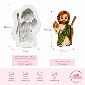 Molde de Silicone São Judas Tadeu