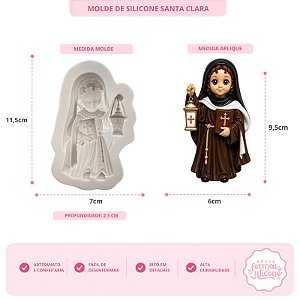 Molde de Silicone Santa Clara