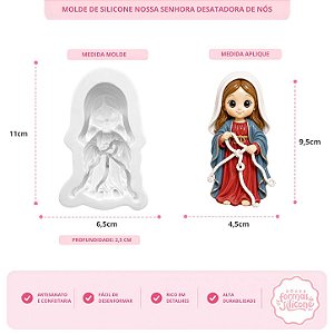 Molde de Silicone Nossa Senhora Desatadora de Nós