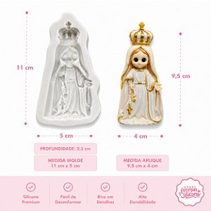 Molde de Silicone Nossa Senhora de Fatima