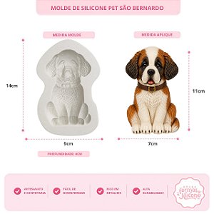 Molde De Silicone Pet São Bernardo