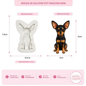 Molde de Silicone Pet Pincher Mini