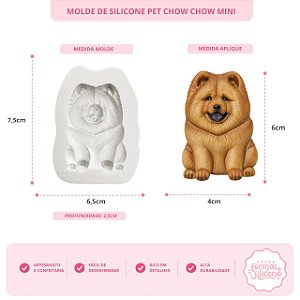 Molde de Silicone Pet Chow Chow Mini