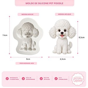Molde de Silicone Pet Poodle