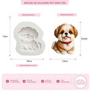 Molde de Silicone Pet Shith Zu