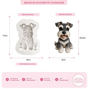 Molde de Silicone Pet Schnauzer