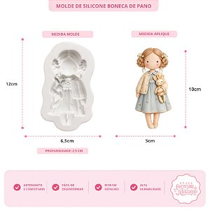Molde de Silicone Boneca de Pano