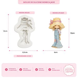 Molde de Silicone Boneca Jade