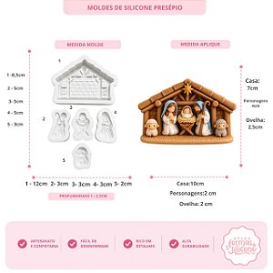 Molde de Silicone Presepio
