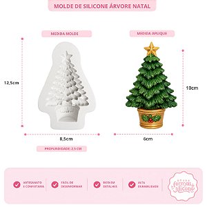 Molde de Silicone Arvore de Natal