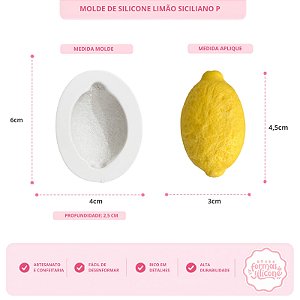 Molde De Silicone Limão Siciliano P
