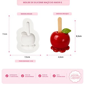 Molde De Silicone Maça Do Amor G